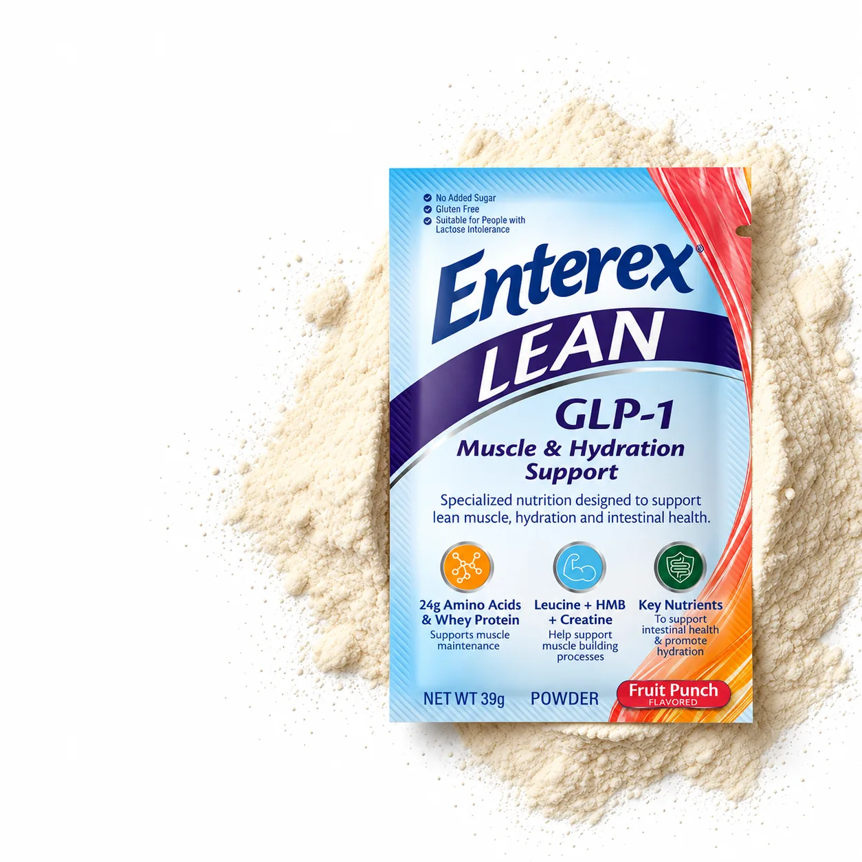 Enterex LEAN packet on powder