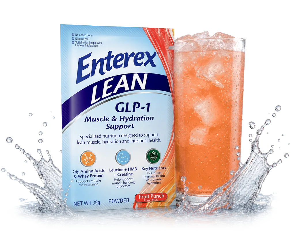 Enterex LEAN packet with drink